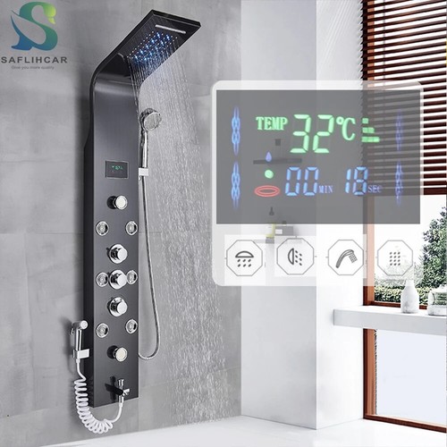 Pannello doccia bagno nero spa - bagno,