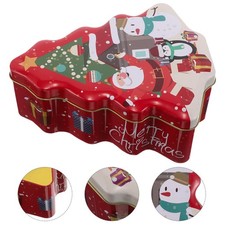  Caramelle Natalizie Per Biscotti in Scatola Di Latta Scatole Ornamenti Metallo