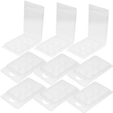  10 pezzi a forma di stella stampi a conchiglia in plastica trasparente scatole