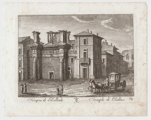 Stampa antica mariano - mariano, vasi