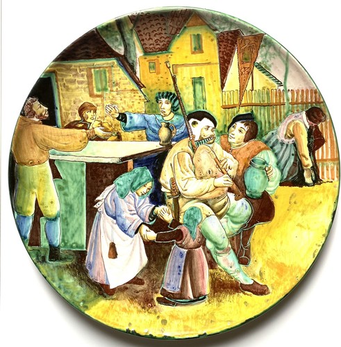 Grande piatto ceramica arcero - grande,
