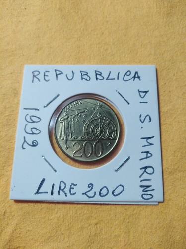 Rep marino moneta da - rep.di, lire
