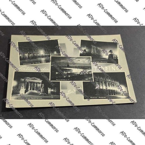 Cartolina torino notturna - cartolina,
