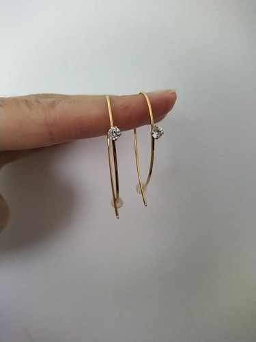 Diamonique earrings stainless - diamonique,