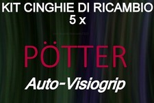 ★KIT CINGHIE DI RICAMBIO 5 x COMPLETO PER MOVIOLA SUPER 8 POTTER AUTO-VISIOGRIP★