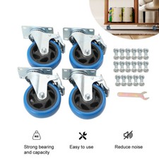 Set 4 Ruote Girevoli con Freno