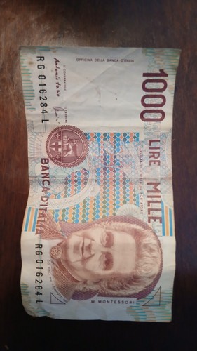 Banconota mille 1000 - banconota, lire