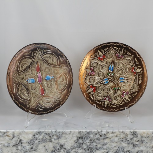 Set piatti decorativi rame - 2,