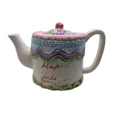 Happy Birthday Teapot With Lid
