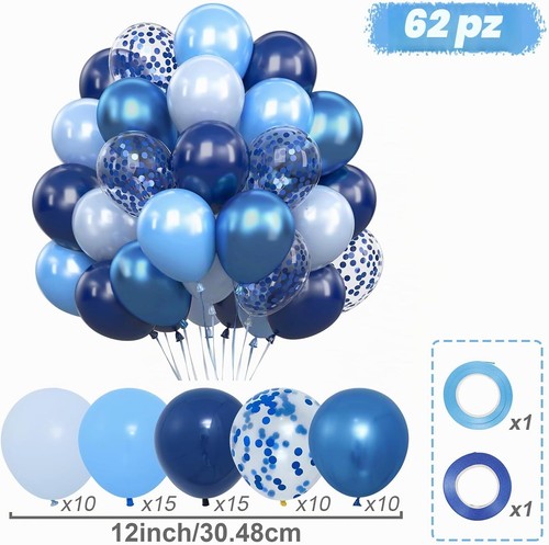 Palloncini blu pezzi elio - pezzi,