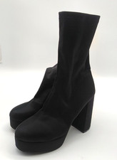 Stivaletti chuncky plateau con zip 39 tacco alto (suola leggermente scaduta)