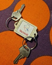 Portachiavi Apple Computer Macintosh 128k Vintage Keyring Made in Italy **RARE**