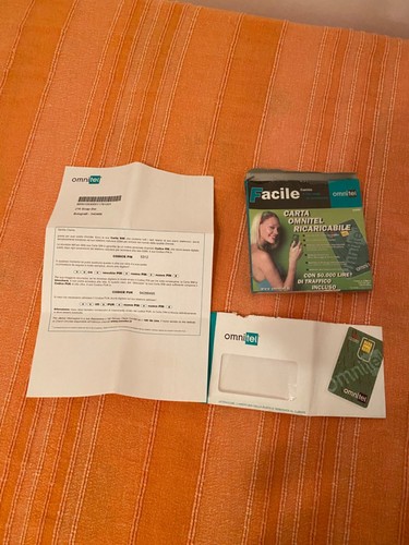 Confezione sim omnitel - confezione,