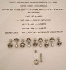 DUCATI BEVEL köwe 900 MHR MIKE HAILWOOD REPLICA 1979-84 VITI SCHERMO DI COTTURA