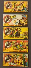 TEX STRISCIA LOTTO SERIE COMANCHES N 1-2-3-4-5 IN BLOCCO DA EDICOLA MAGAZZINO