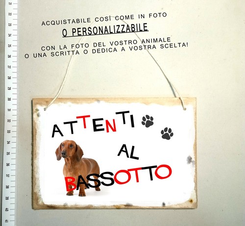 Targa attenti cane - al,