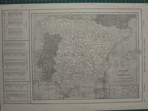 1926 mappa spagna e - 1926, ~