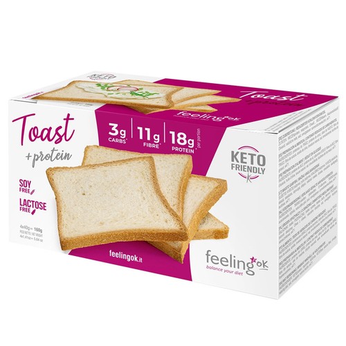 Feeling toast protein - +,