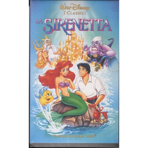 Sirenetta vhs walt disney - vhs,