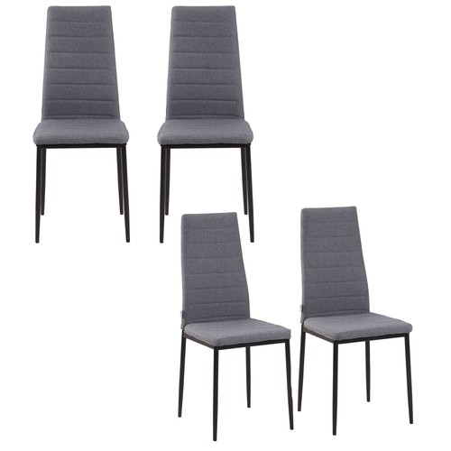 Homcom set sedie imbottite - homcom,