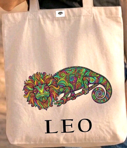 Tote bag leone camaleonte - bag,