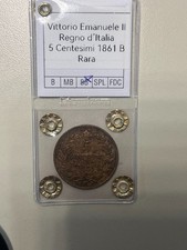 5 CENTESIMI 1861 B REGNO D'