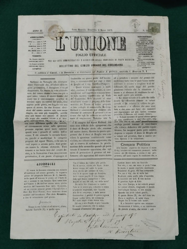 Giornale unione foglio - giornale,