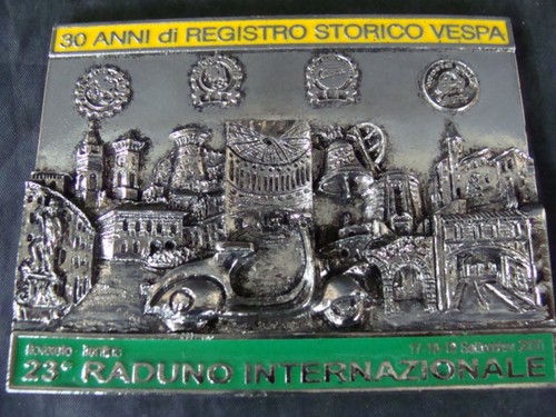 Placca vespa anni registro - placca, 30