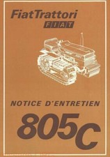 FIAT Trattore 805C Libretto /