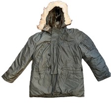 Giacca militare vintage USAF uomo media clima freddo estremo parka tipo N-3B