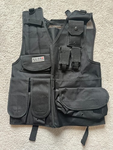Gilet tattico swiss arms nero - arms,