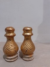 Coppia Basi Vasetti In Legno