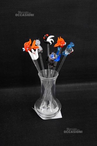 Vasetto con animaletti - animaletti, in
