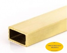 Tubo quadro ottone naturale mm