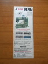 1953 NUOVA ELNA MACCHINA DA CUCIRE ELNAGRAPHE EPOCA VINTAGE PUBBLICITA