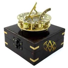 3" bussola ottone meridiana