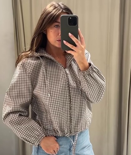 Zara giacca quadri con - zara:,