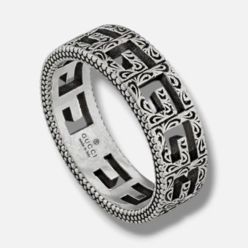 Anello uomo gucci - uomo, argento