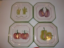 Vietri Italy Set 4 Plates