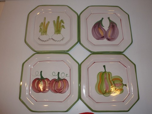 Vietri italy set plates - set,