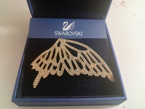 Spilla farfalla swarovski - spilla,