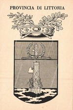 bu783 cartolina commemorativa littoria inaugurazione 93 provincia del regno