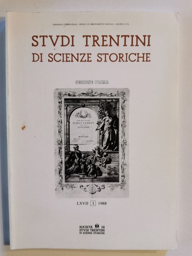 Rivista studi trentini di - di,