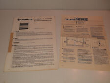 vari documenti Trumatic S e Truma-Therme - auto d'epoca 