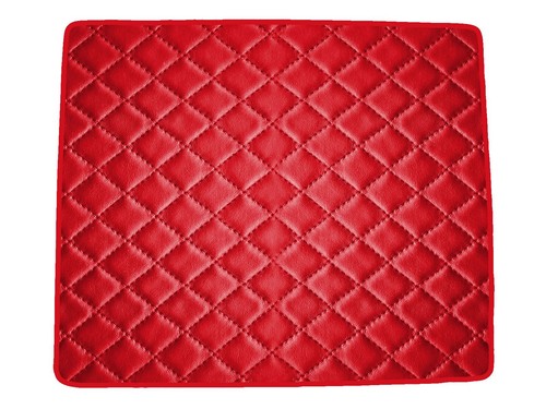 Rosso ecopelle trapuntata - rosso,
