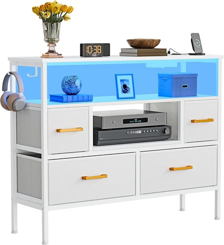 Fabric drawers cabinet with - cabinet,