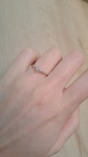 anello donna oro bianco 18 kt