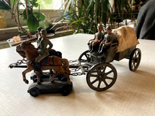 Carro pianale con cavalli da