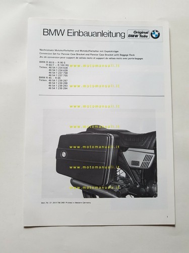 Bmw procedura montaggio set - bmw,