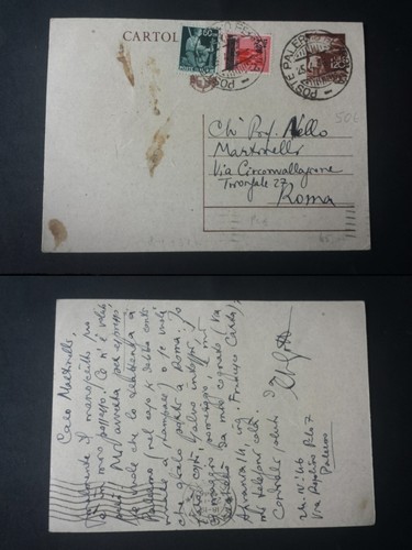 Intero postale 1945 lire - intero,